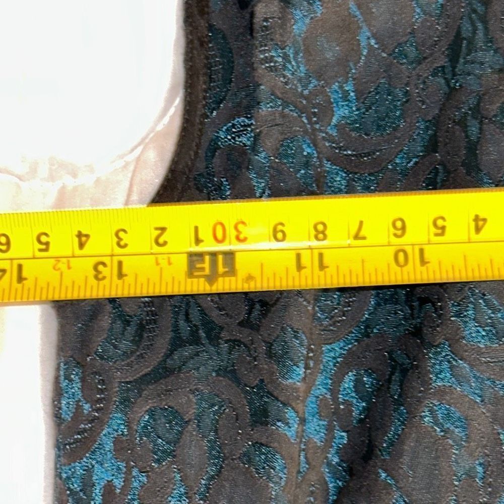 Forever 21 Above Knee Dress Size 5 Black and Teal - Picture 7 of 9